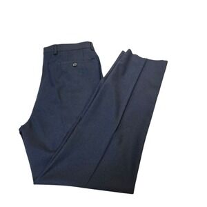 Lauren Ralph Lauren Black Label Slacks Pants Mens 34x32 Navy Straight Flat Front